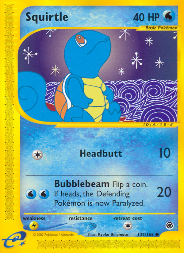 Squirtle (132/165) [Expedition: Base Set] - Evolution TCG