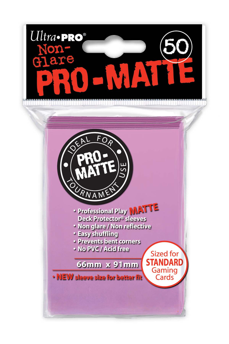 50ct Pro-Matte Pink Standard Deck Protectors - Evolution TCG