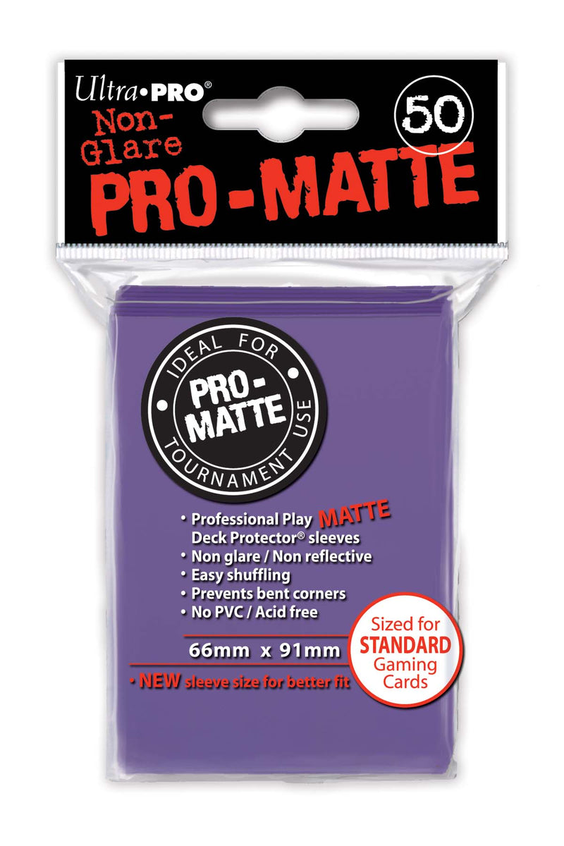 50ct Pro-Matte Purple Standard Deck Protectors - Evolution TCG