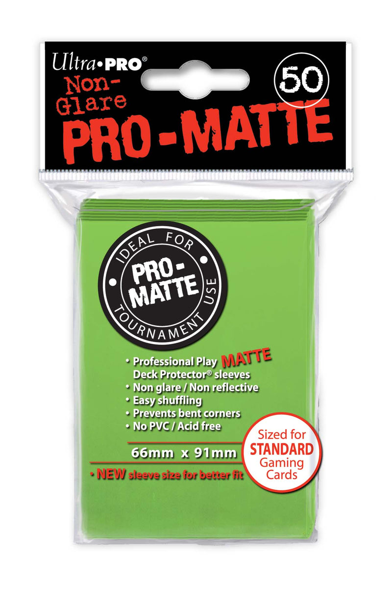 50ct Pro-Matte Lime Green Standard Deck Protectors - Evolution TCG
