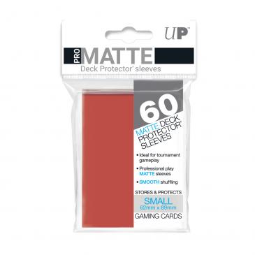 60ct Pro-Matte Red Small Deck Protectors - Evolution TCG