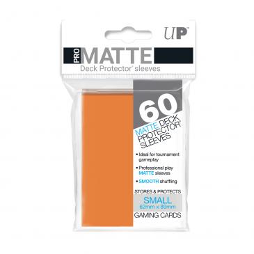 60ct Pro-Matte Orange Small Deck Protectors - Evolution TCG
