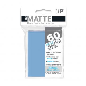 60ct Pro-Matte Light Blue Small Deck Protectors - Evolution TCG