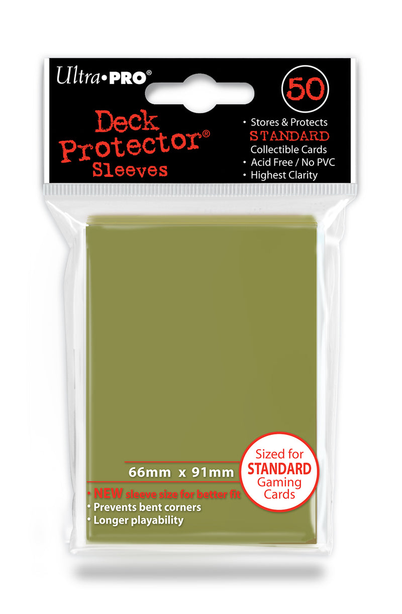 50ct Metallic Gold Standard Deck Protectors - Evolution TCG