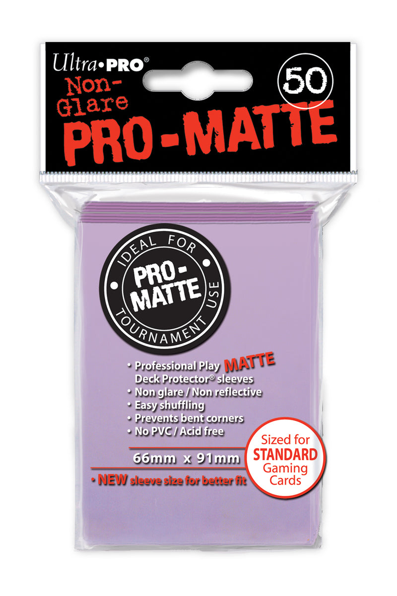 50ct Pro-Matte Lilac Standard Deck Protectors - Evolution TCG