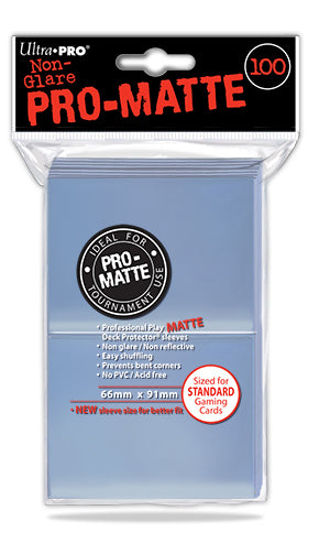 100ct Pro-Matte Clear Standard Deck Protectors - Evolution TCG