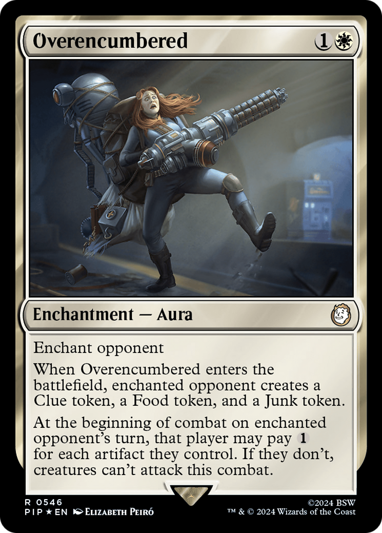Overencumbered (Surge Foil) [Fallout] - Evolution TCG