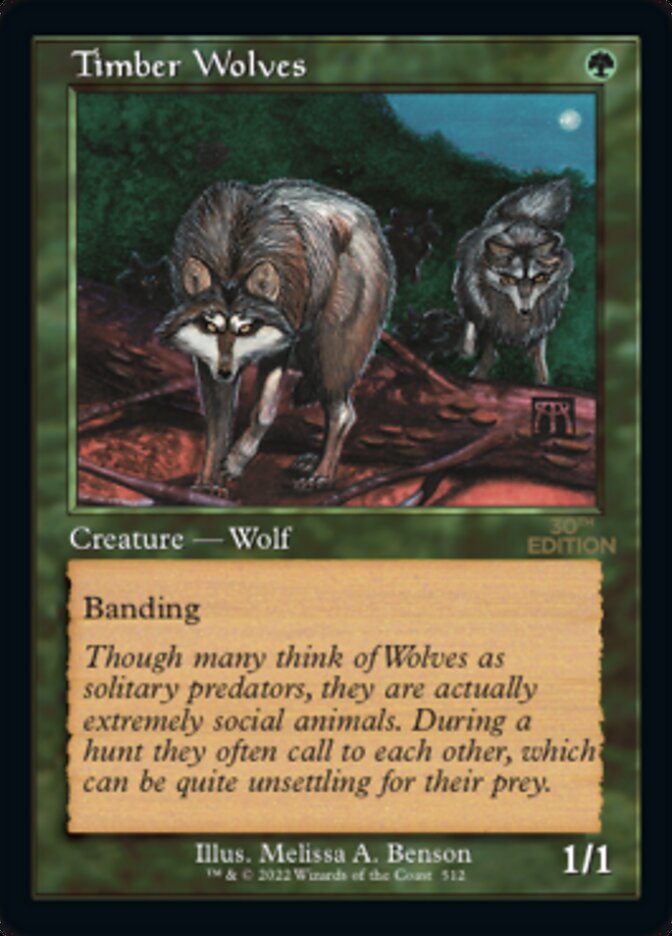 Timber Wolves (Retro) [30th Anniversary Edition] - Evolution TCG