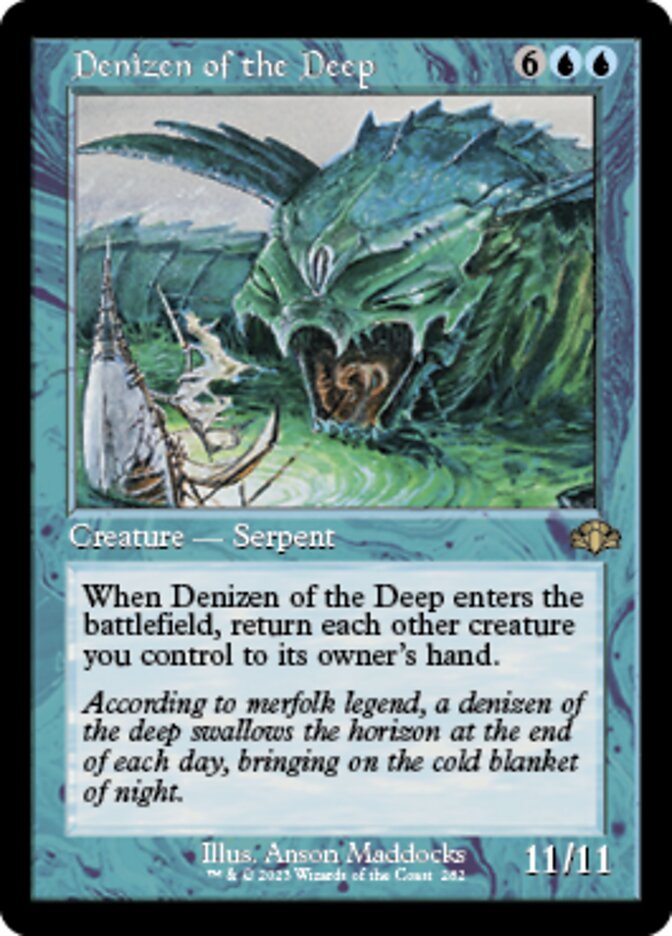 Denizen of the Deep (Retro) [Dominaria Remastered] - Evolution TCG