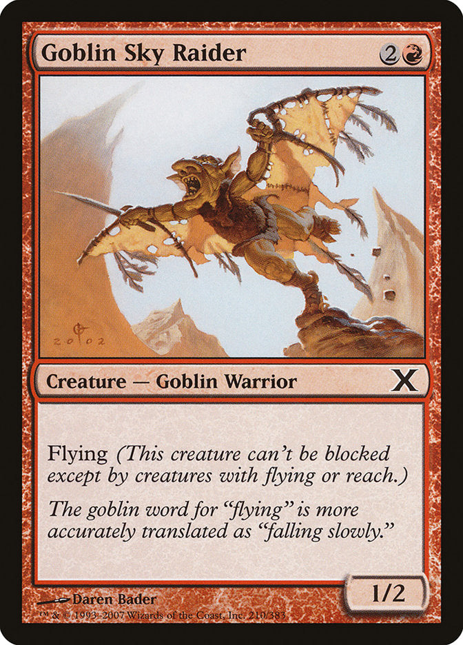 Goblin Sky Raider [Tenth Edition] - Evolution TCG