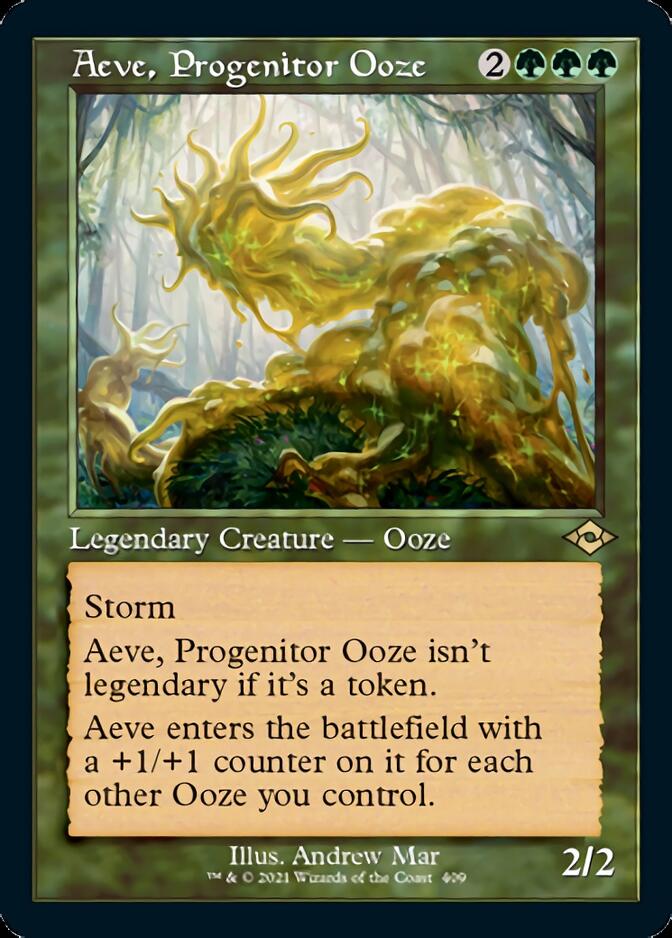 Aeve, Progenitor Ooze (Retro Foil Etched) [Modern Horizons 2] - Evolution TCG