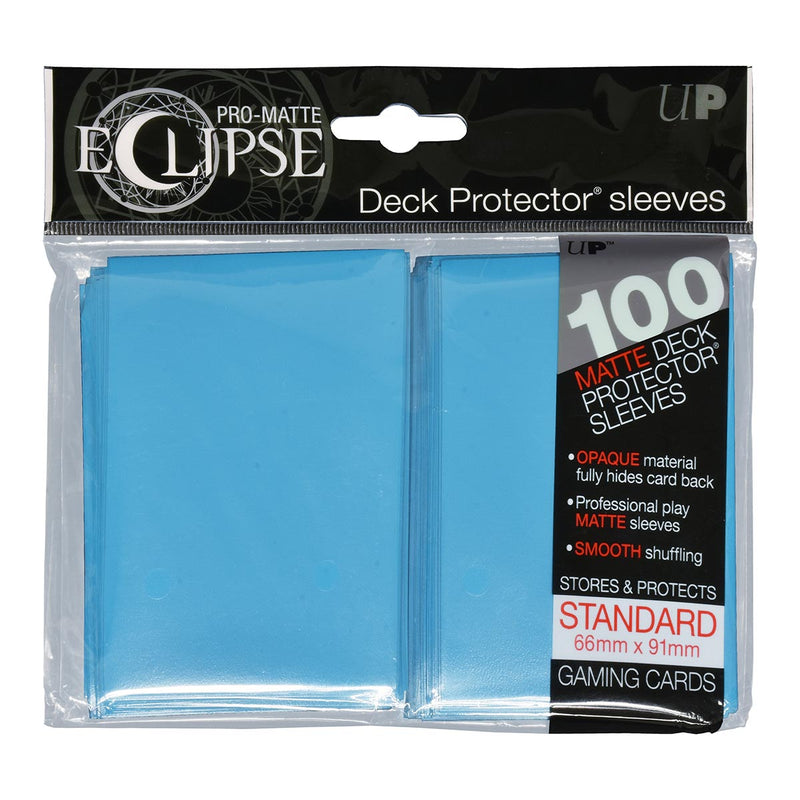 PRO-Matte Eclipse Sky Blue Standard Deck Protector sleeve 100ct - Evolution TCG