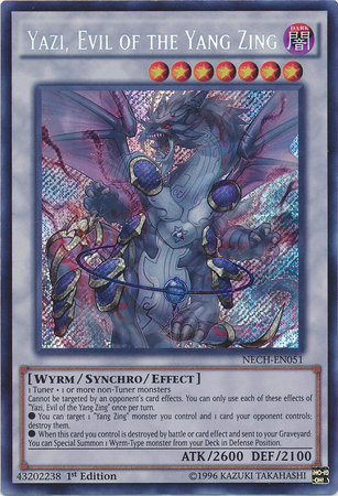 Yazi, Evil of the Yang Zing [NECH-EN051] Secret Rare - Evolution TCG