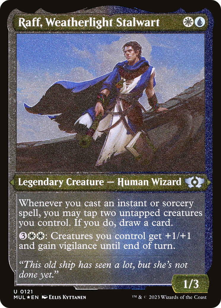 Raff, Weatherlight Stalwart (Foil Etched) [Multiverse Legends] - Evolution TCG