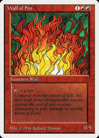 Wall of Fire [Summer Magic / Edgar] - Evolution TCG