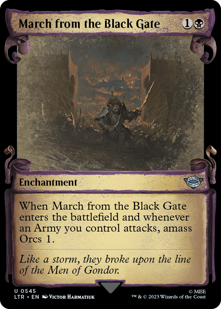 March from the Black Gate [The Lord of the Rings: Tales of Middle-Earth Showcase Scrolls] - Evolution TCG