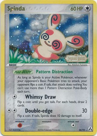 Spinda (26/92) (Stamped) [EX: Legend Maker] - Evolution TCG