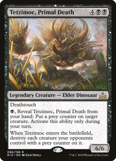 Tetzimoc, Primal Death [Rivals of Ixalan] - Evolution TCG