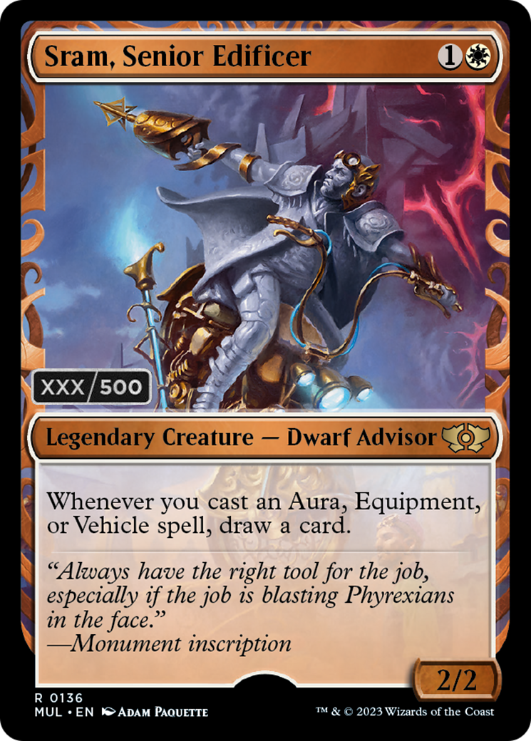 Sram, Senior Edificer (Serialized) [Multiverse Legends] - Evolution TCG