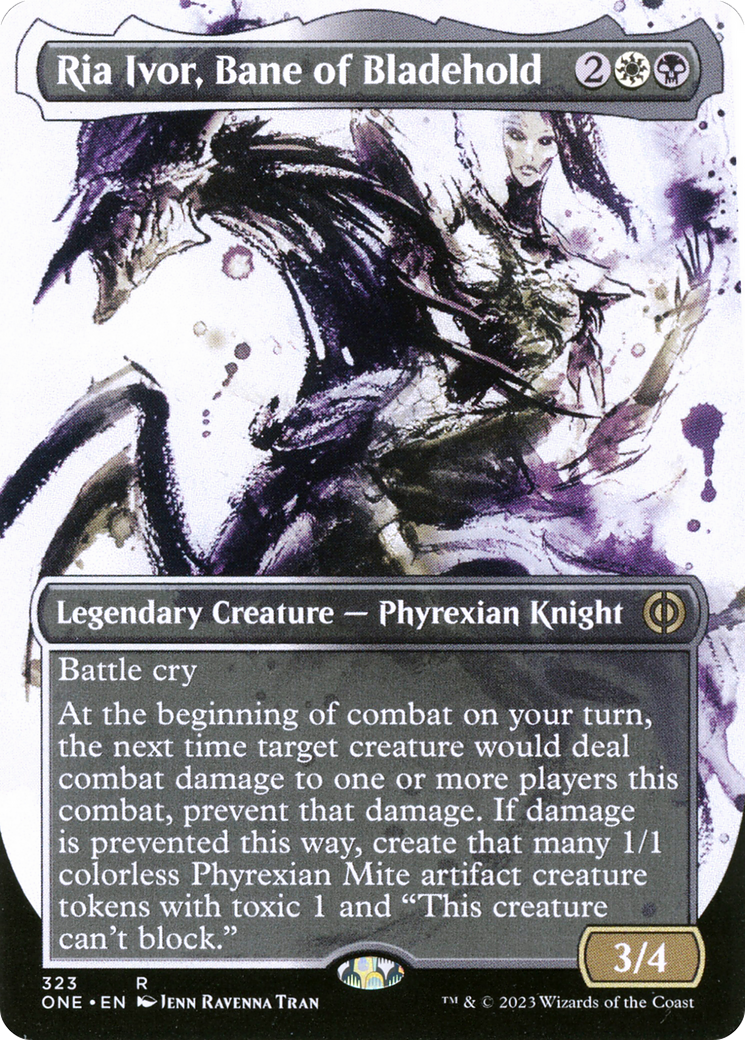 Ria Ivor, Bane of Bladehold (Borderless Ichor) [Phyrexia: All Will Be One] - Evolution TCG