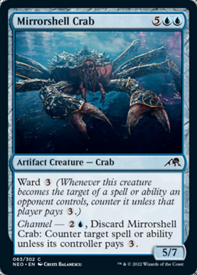 Mirrorshell Crab [Kamigawa: Neon Dynasty] - Evolution TCG