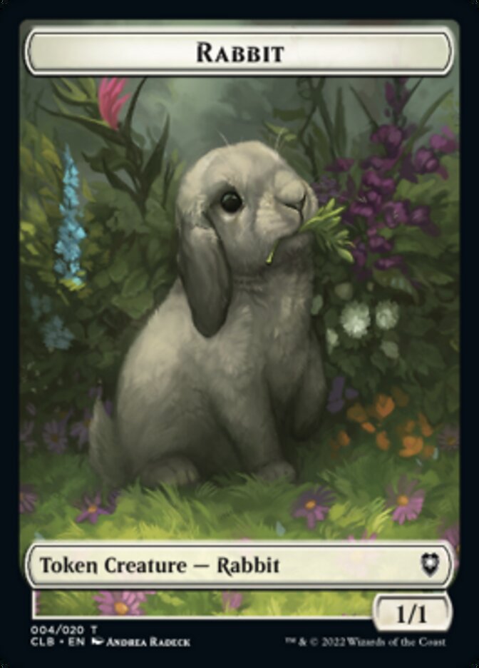 Treasure // Rabbit Double-sided Token [Commander Legends: Battle for Baldur's Gate Tokens] - Evolution TCG