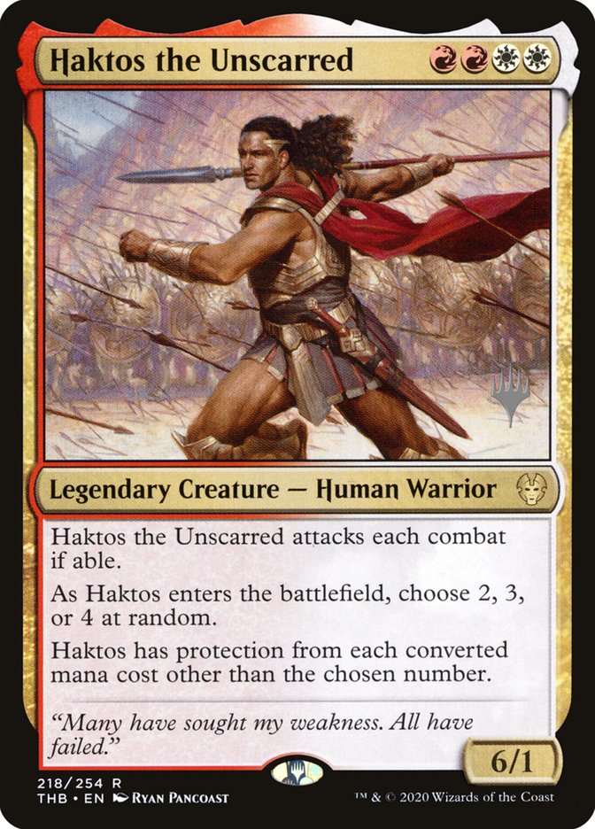 Haktos the Unscarred (Promo Pack) [Theros Beyond Death Promos] - Evolution TCG