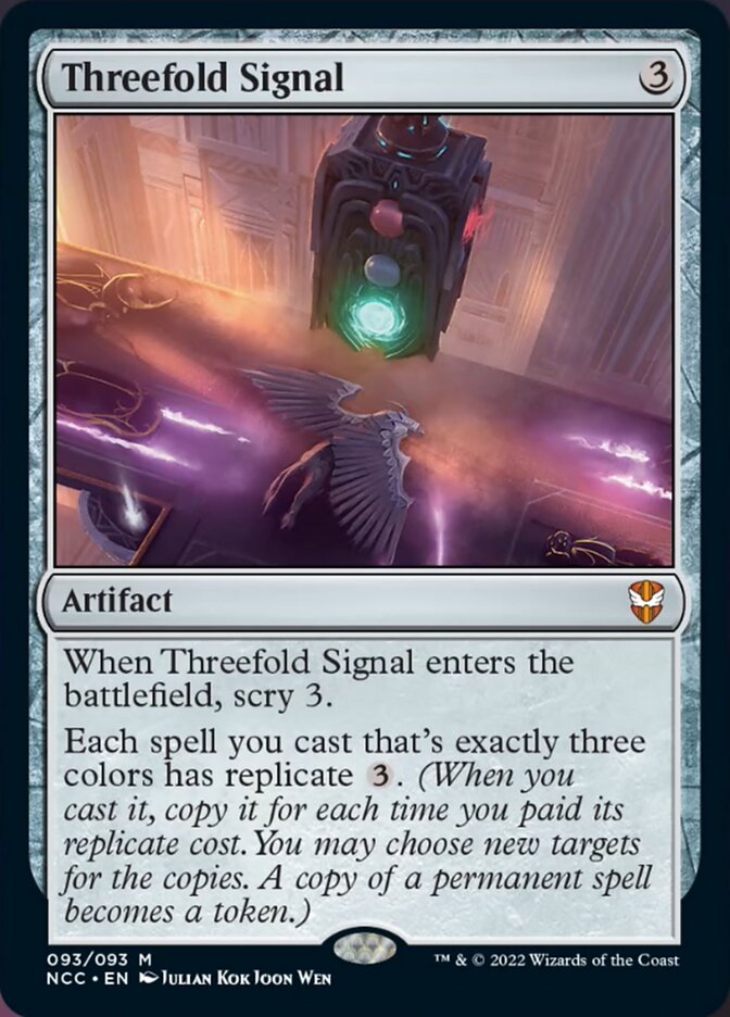 Threefold Signal [Streets of New Capenna Commander] - Evolution TCG