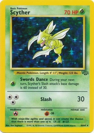 Scyther (10/64) [Jungle Unlimited] - Evolution TCG