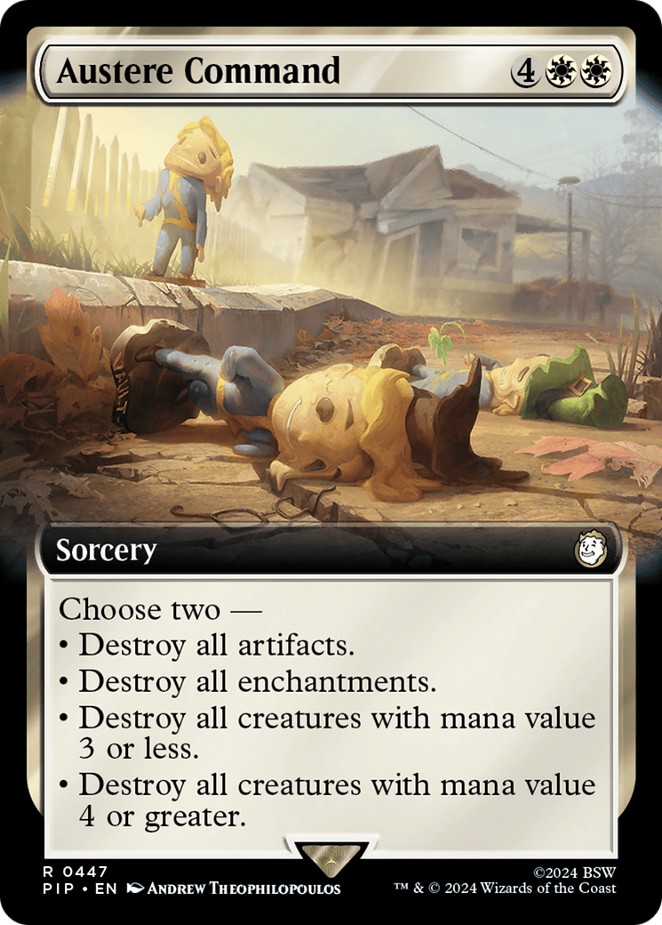 Austere Command (Extended Art) [Fallout] - Evolution TCG
