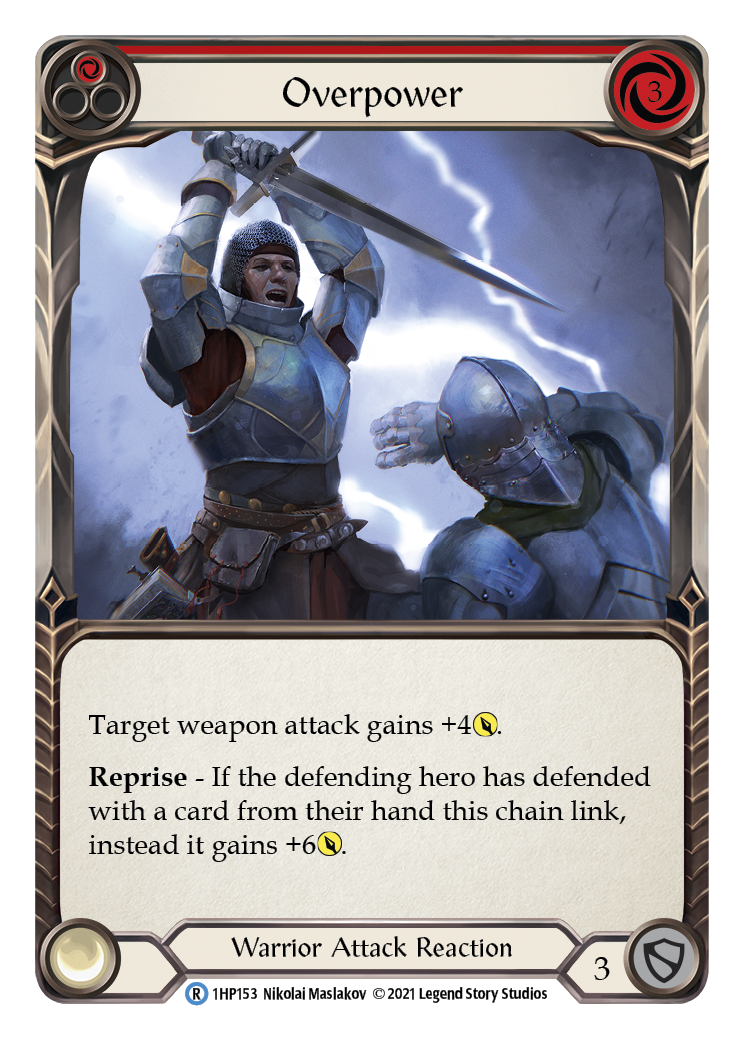 Overpower (Red) [1HP153] (History Pack 1) - Evolution TCG