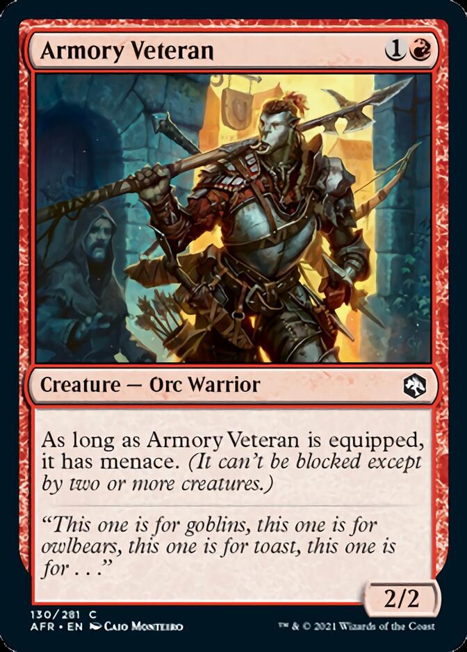 Armory Veteran [Dungeons & Dragons: Adventures in the Forgotten Realms] - Evolution TCG