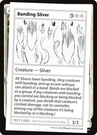 Banding Sliver (2021 Edition) [Mystery Booster Playtest Cards] - Evolution TCG