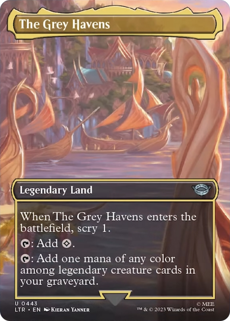 The Grey Havens (Borderless Alternate Art) [The Lord of the Rings: Tales of Middle-Earth] - Evolution TCG
