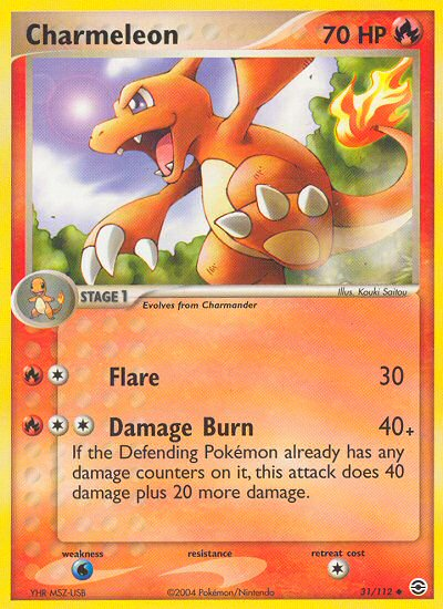 Charmeleon (31/112) [EX: FireRed & LeafGreen] - Evolution TCG