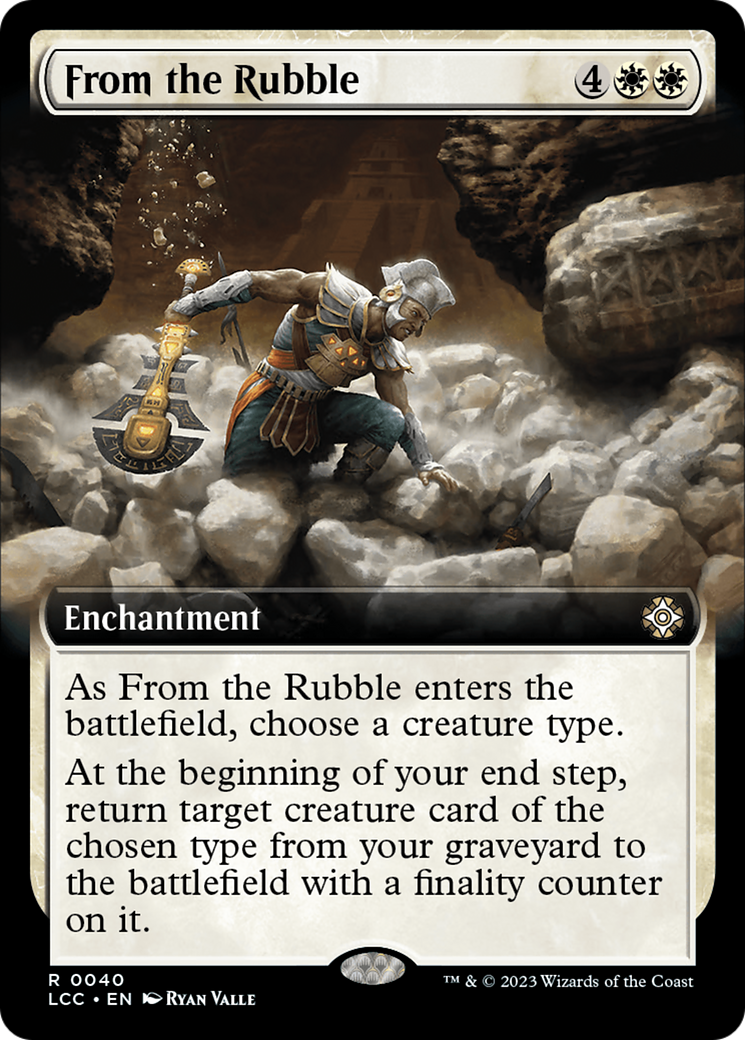 From the Rubble (Extended Art) [The Lost Caverns of Ixalan Commander] - Evolution TCG