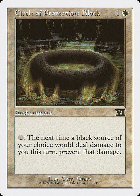 Circle of Protection: Black [Classic Sixth Edition] - Evolution TCG