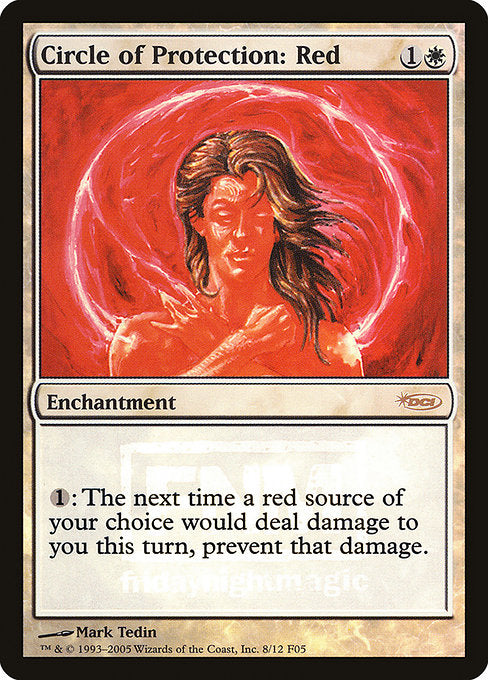 Circle of Protection: Red [Friday Night Magic 2005] - Evolution TCG