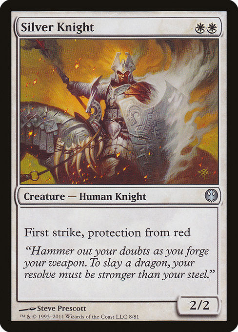 Silver Knight [Duel Decks: Knights vs. Dragons] - Evolution TCG