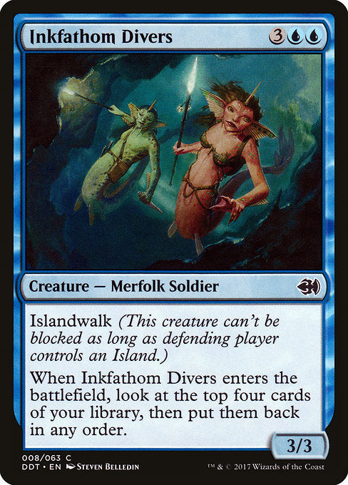 Inkfathom Divers [Duel Decks: Merfolk vs. Goblins] - Evolution TCG