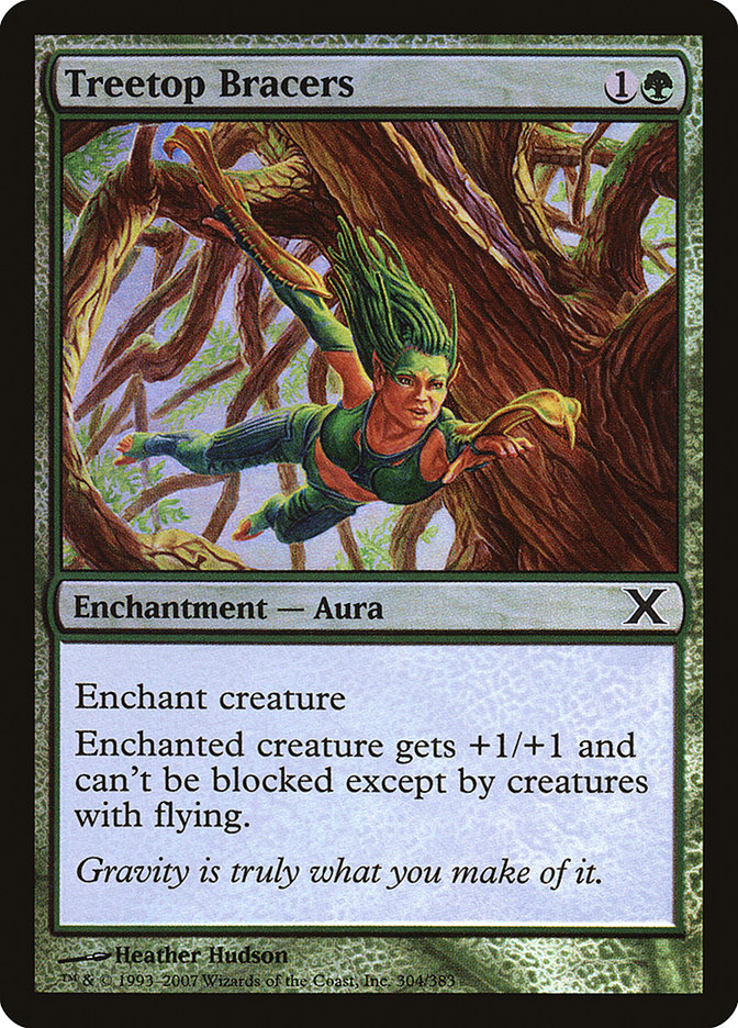 Treetop Bracers (Premium Foil) [Tenth Edition] - Evolution TCG