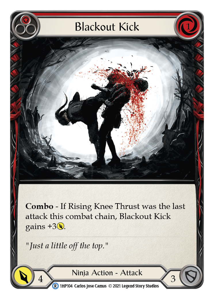 Blackout Kick (Red) [1HP104] (History Pack 1) - Evolution TCG