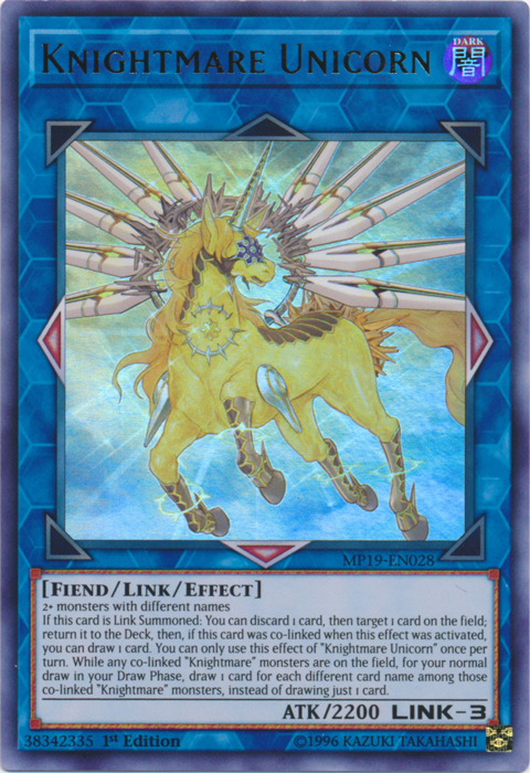 Knightmare Unicorn [MP19-EN028] Ultra Rare - Evolution TCG