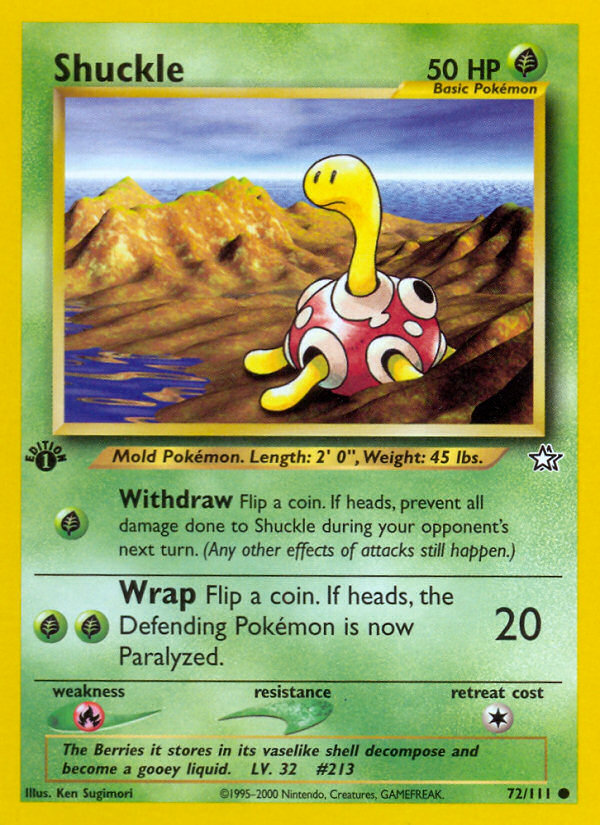 Shuckle (72/111) [Neo Genesis 1st Edition] - Evolution TCG