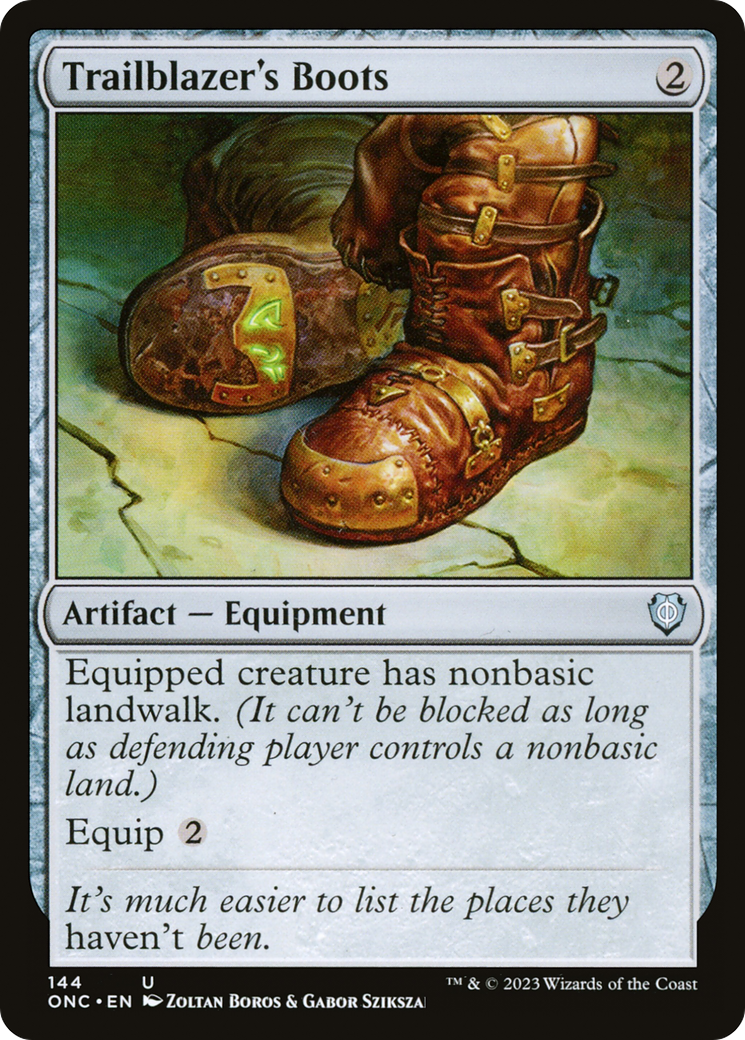 Trailblazer's Boots [Phyrexia: All Will Be One Commander] - Evolution TCG