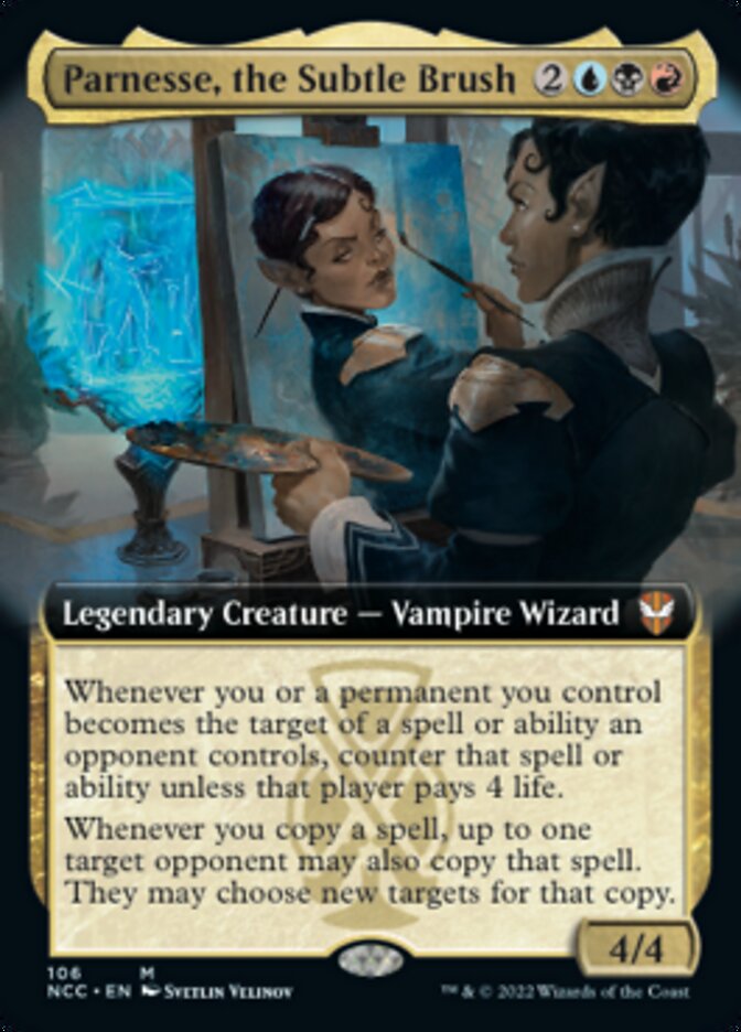 Parnesse, the Subtle Brush (Extended Art) [Streets of New Capenna Commander] - Evolution TCG