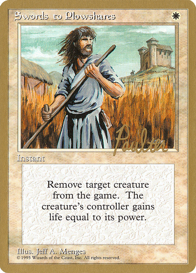 Swords to Plowshares (Preston Poulter) [Pro Tour Collector Set] - Evolution TCG