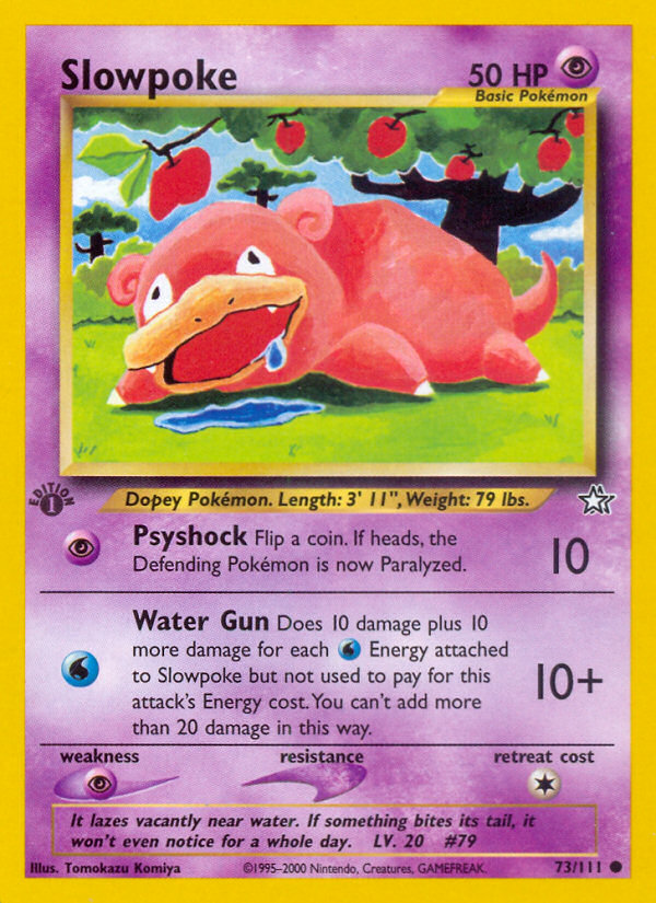 Slowpoke (73/111) [Neo Genesis 1st Edition] - Evolution TCG