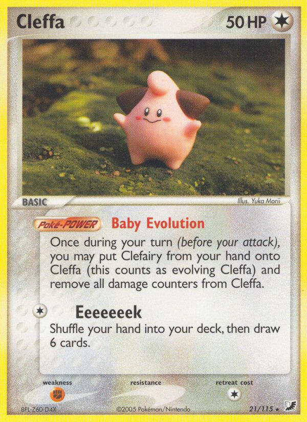 Cleffa (21/115) [EX: Unseen Forces] - Evolution TCG