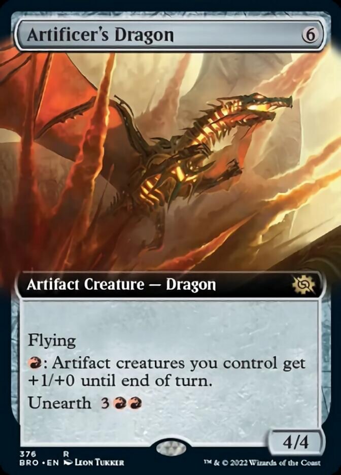 Artificer's Dragon (Extended Art) [The Brothers' War] - Evolution TCG